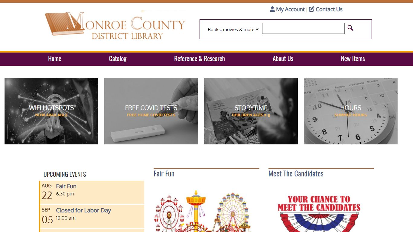 Home | Monroe County District Library