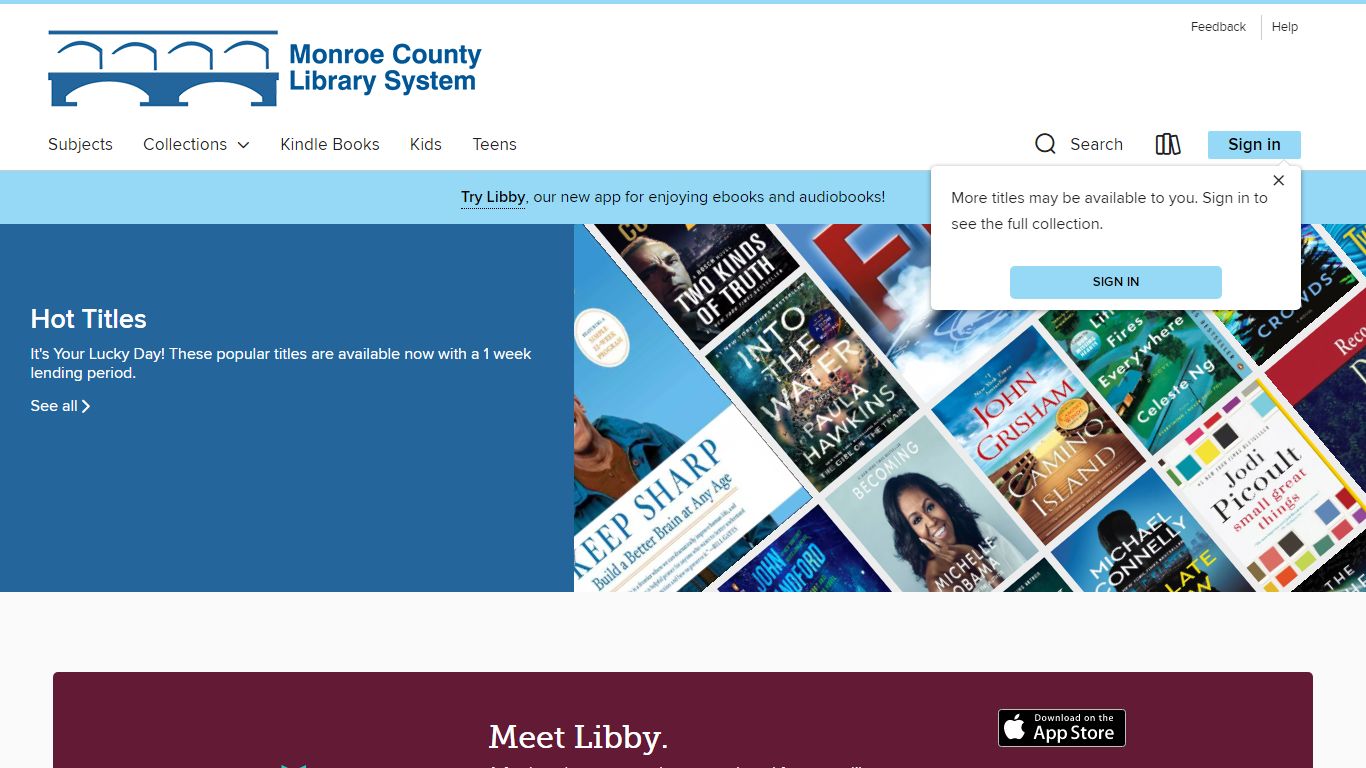 Monroe County Library System - OverDrive